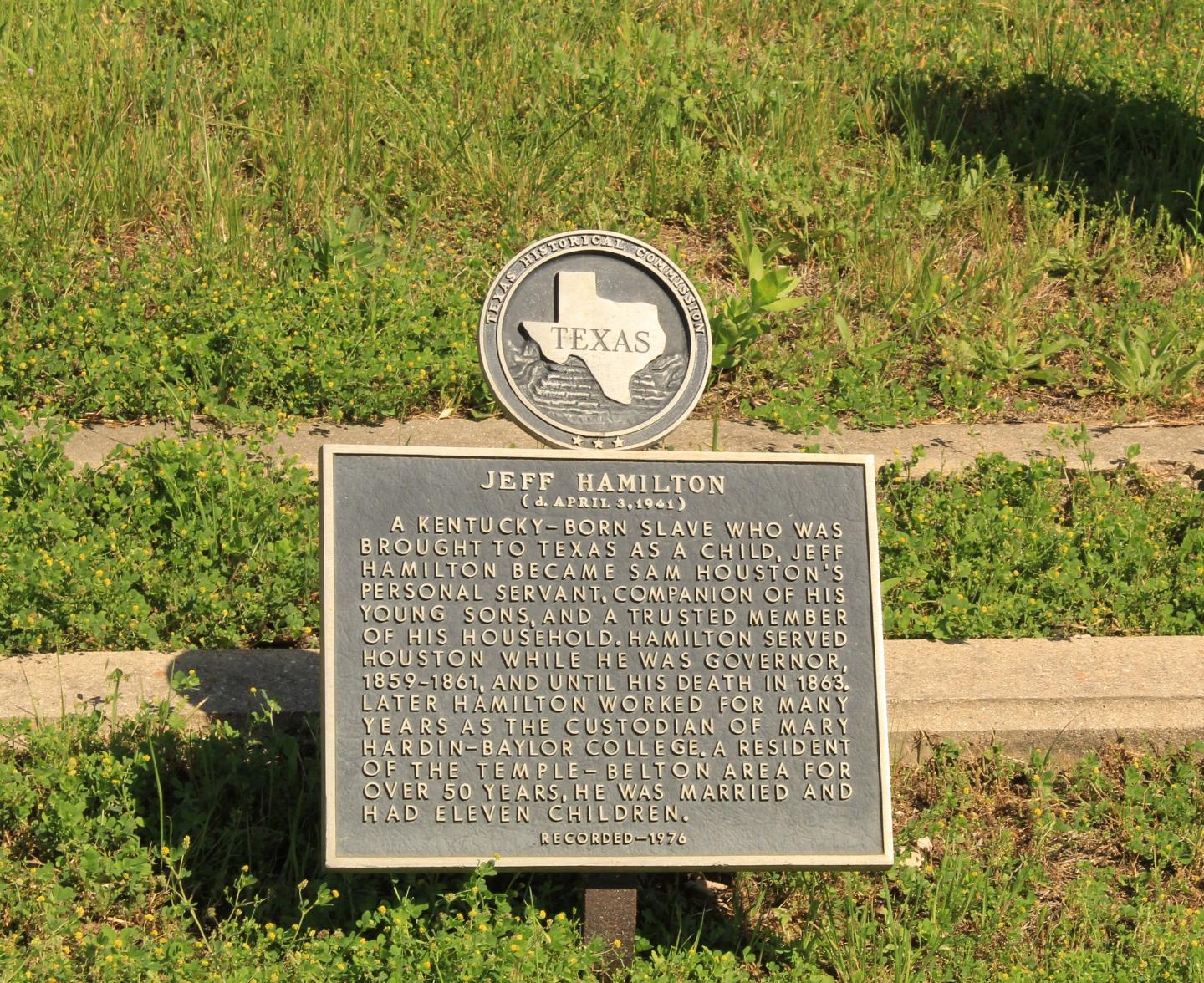 Jeff Hamilton Historical Marker 2