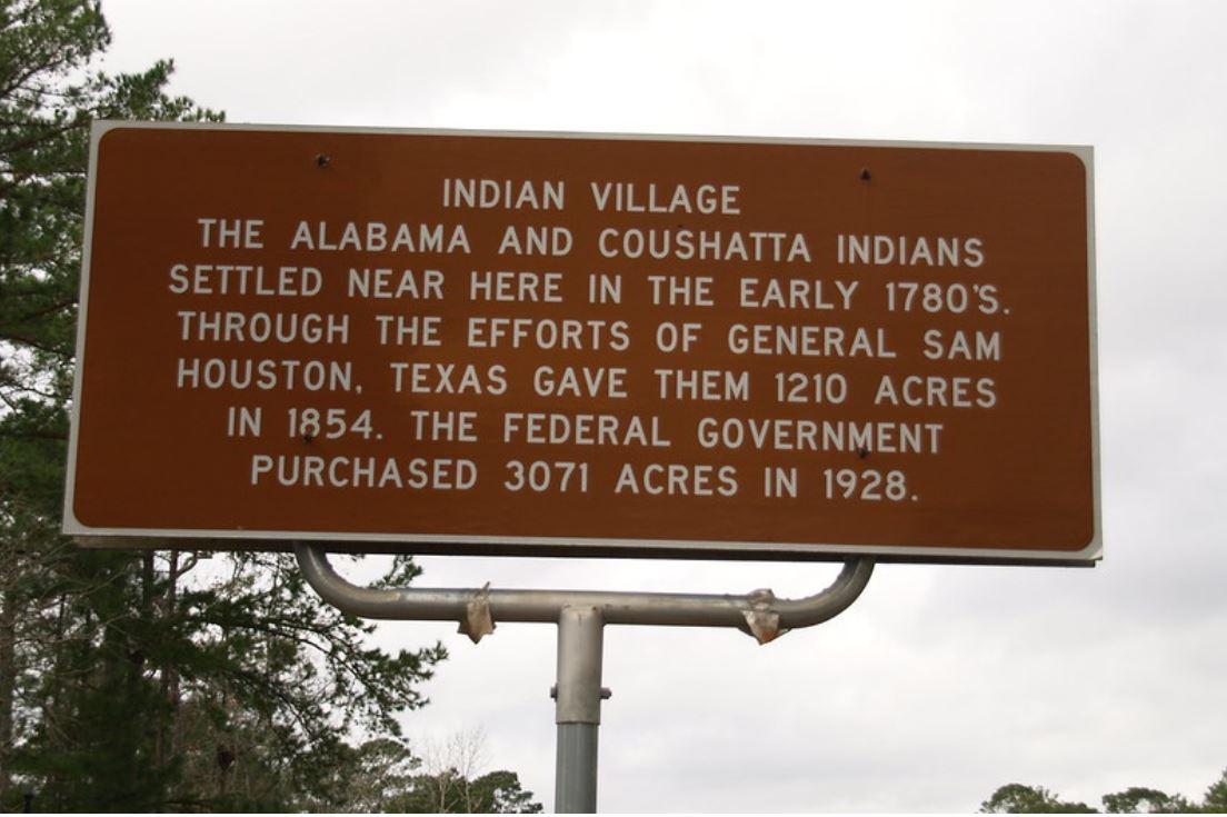 Local Sign of Indian Village in Walker County Huntsville