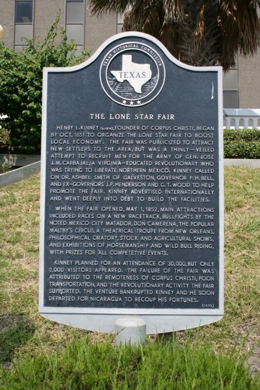 Historical Marker in Corpus Christi, Texas