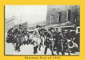 Sherman Riot of 1930