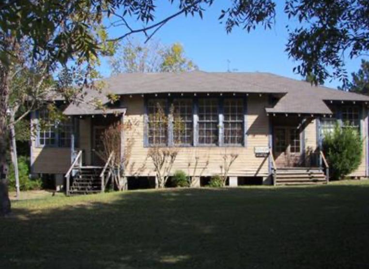 Old Waverly, Texas Schoolhouse from 1921. Now standing in Coldspring, Texas.