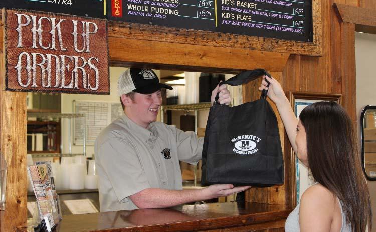 Enjoy a to-go meal from Mckenzie's!