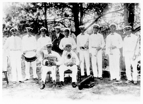 Emancipation band and park association in 1931. 