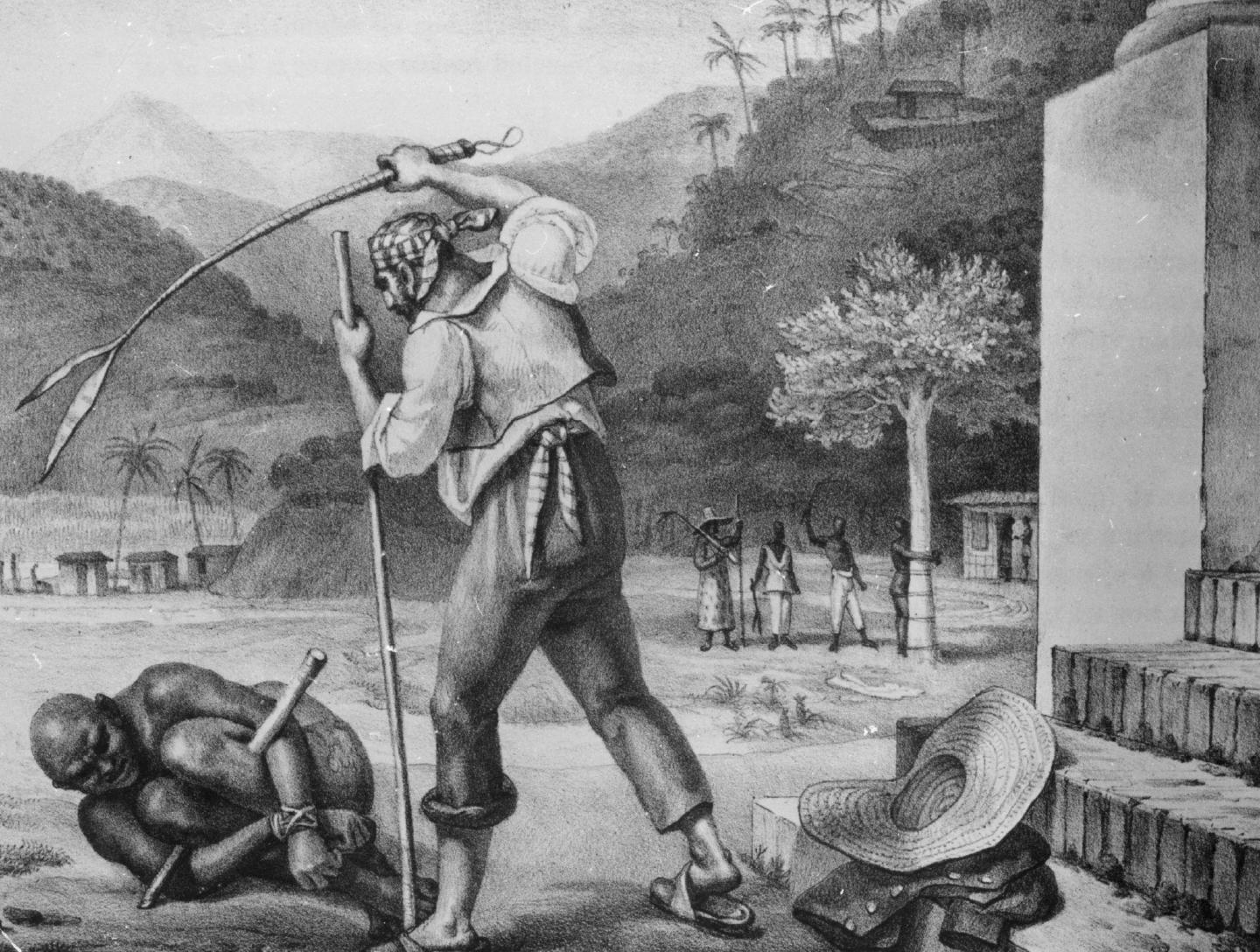 Illustration Representing Punishment and Control Under Slavery