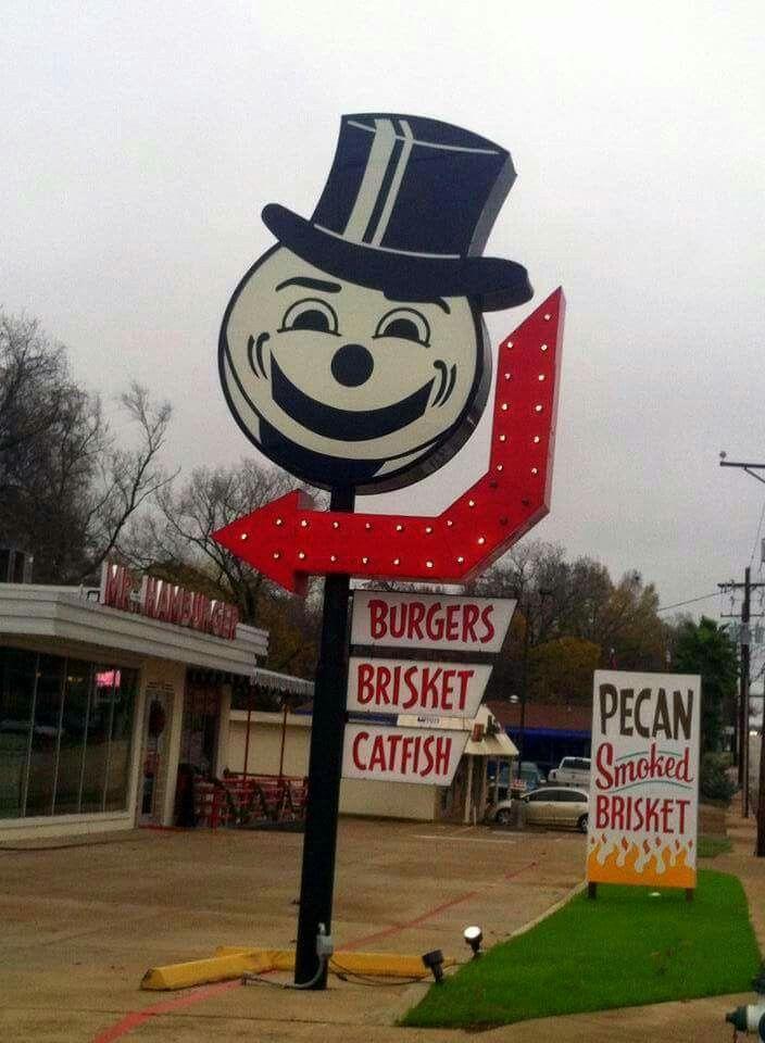 Mr. Hamburger Sign - Huntsville, Texas