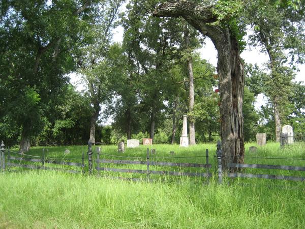 Picturesque overview of the Samuel Calhoun Cemetery.