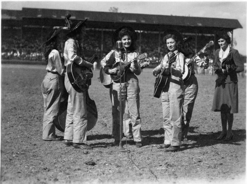 The Goree Girl All String Band playing at the Texas Prison Rodeo in the 1940s.