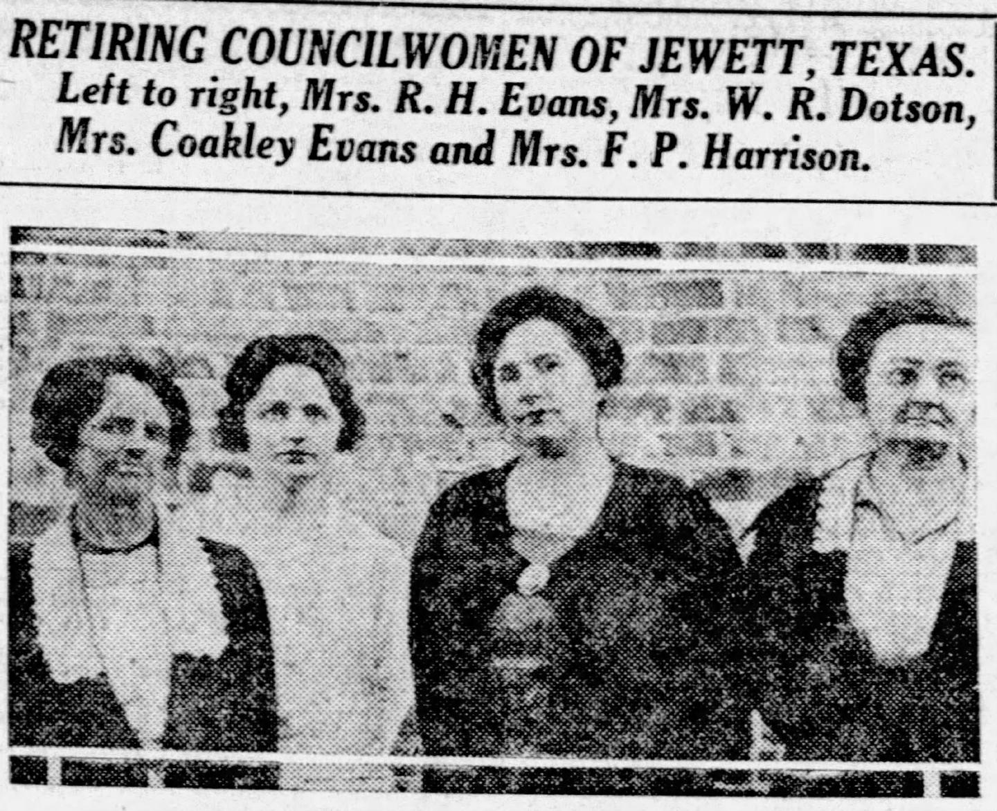 The Alderwomen of Jewett