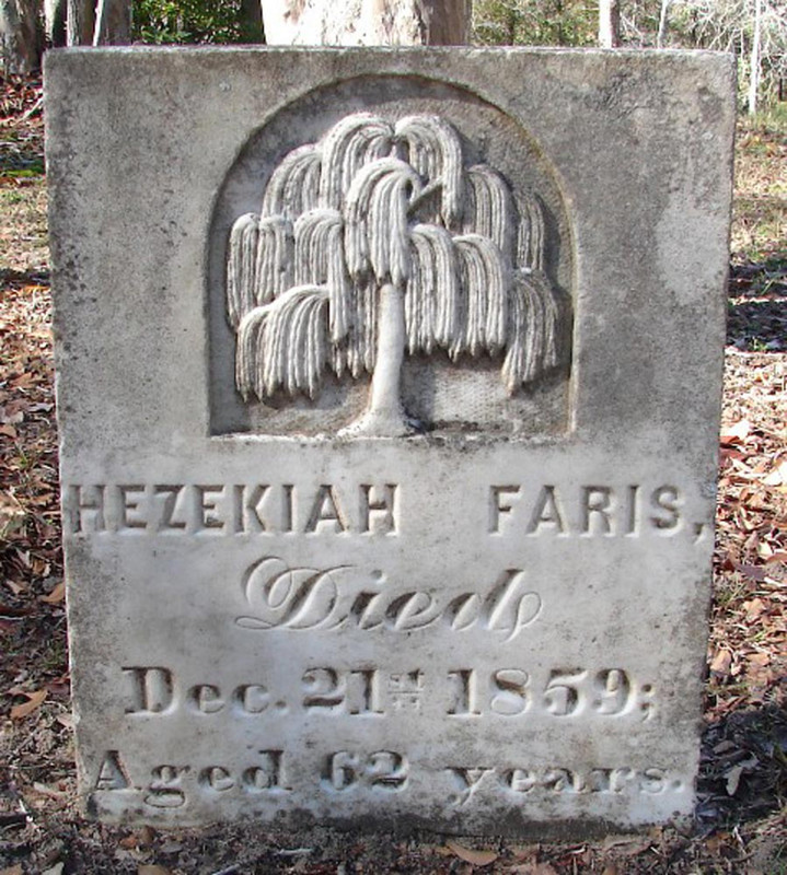 Hezekiah Faris' Tombstone