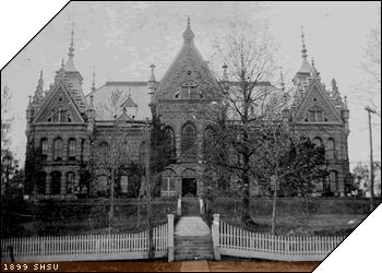 The original Old Main building