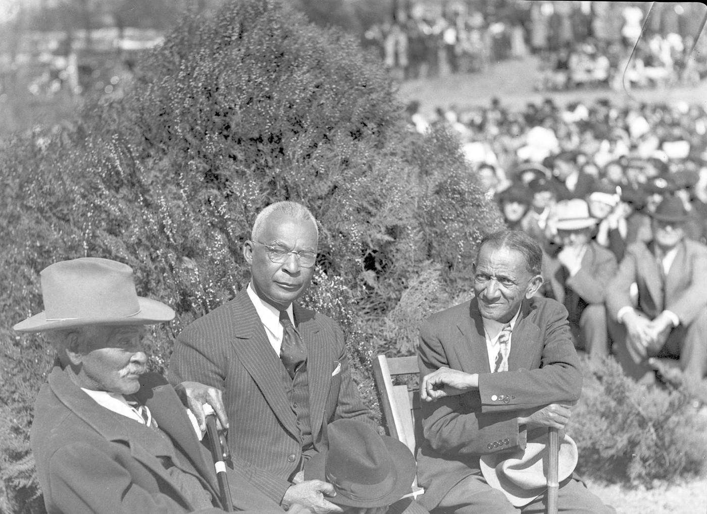 Jeff Hamilton with Samuel Walker Houston and Unidentified Man