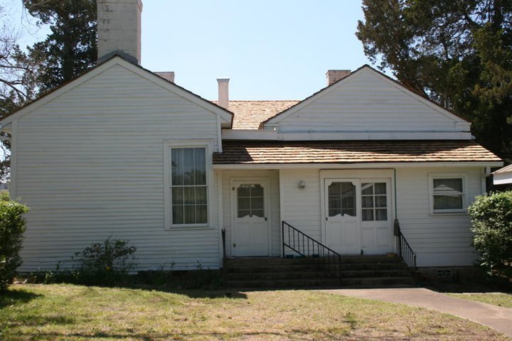 Rear view of the Gibbs-Powell Home.