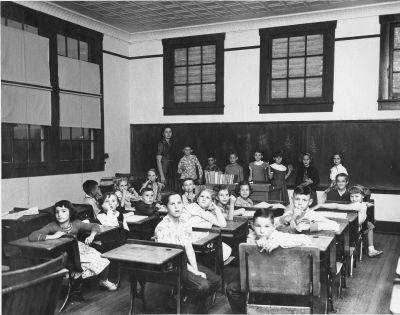 Classroom of school children