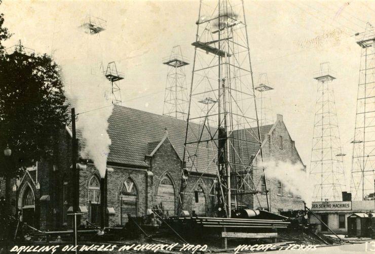 Derricks over the Churchyard