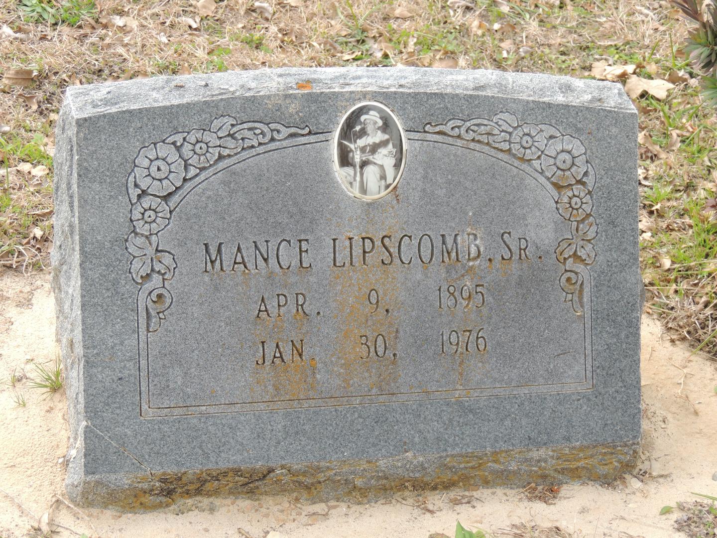 Headstone of Mance Lipscomb