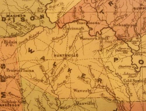 1867 Walker County Map