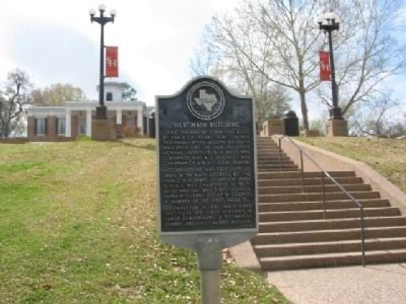 Old Main was the first permanent structure built by the state of Texas for teacher training.