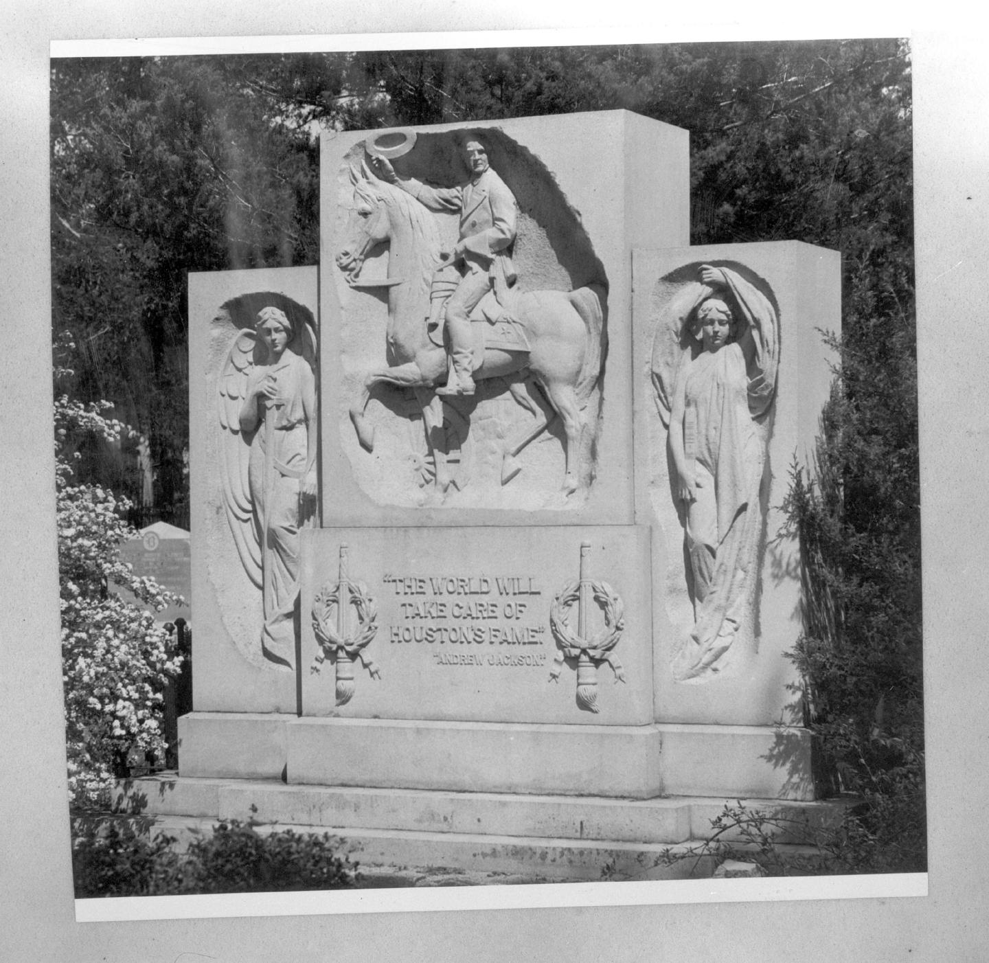 Sam Houston's grave photographed on December 18, 1963.